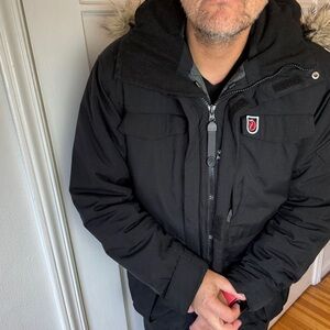 Men's Black Jacket with Hood